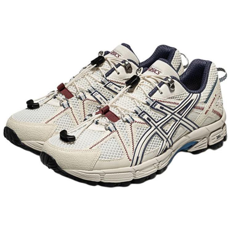 Asics Gel-Kahana 8 Comfortable Versatile Synthetic Leather Durable Breathable Low-Top Running Shoes Women sneaker White 1012B892-100