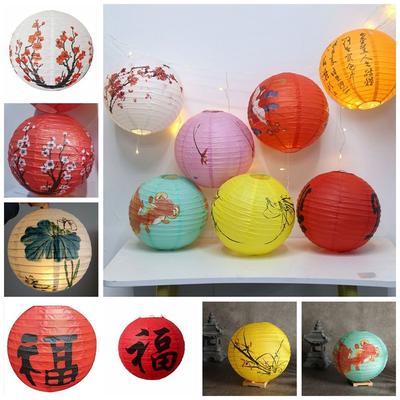 Hanging Paper Lantern Glowing Mid-Autumn Lantern Durable   Kids
