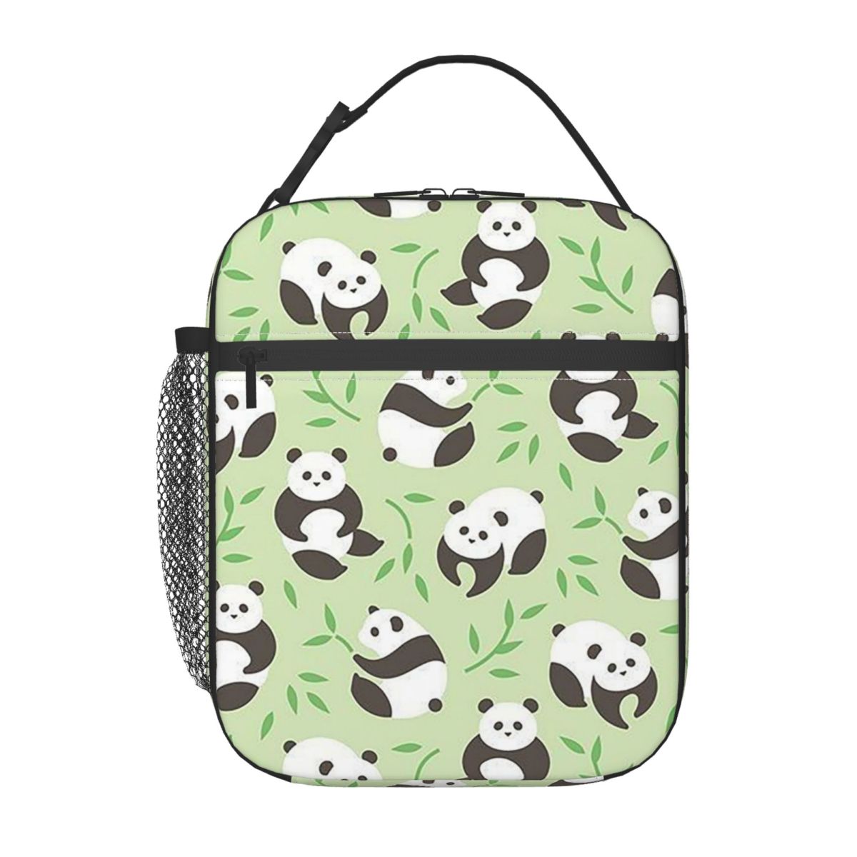 

Cartoon Panda And Bamboo Pattern Insulated Lunch Bag for Women Children Leakproof Food Boxes Thermal Lunch Box Tote One Size