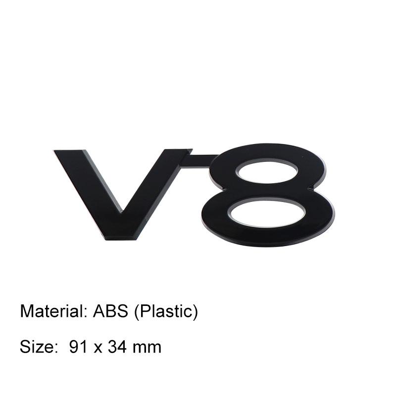 

3D Премиум 5.7 V6 V8 для автомобиля Prado Капот двигателя Крыло багажник Задняя наклейка Эмблема Значок Наклейка abs-black-v8