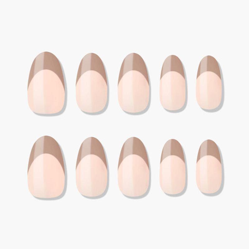 Wiederverwendbare Nagelspitzen Café Latte (Mandel)