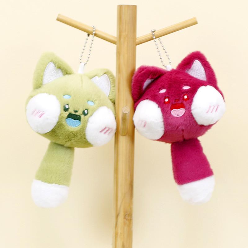 Adorable Long Tail Plush Cat Keychain Soft And Cuddly Short Plush Stuffed Toy