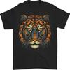 A Tribal Tiger Head Fantasy Mens T-Shirt 100% Cotton