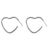 Heart-Shaped Hollow Korean Love Earrings - Cute, Fashionable, & Unique