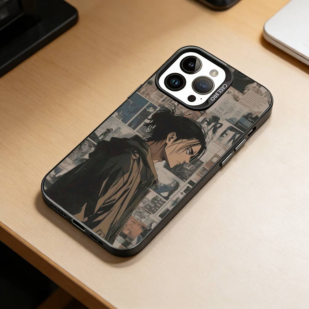 

Protagonist-A-ttack on T-itan Phone Case For iPhone 17,16,15,14,13,12,11 Plus,Pro Max,XS,Colorful Silver Phone case Funda Cover iPhone16plus