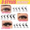 Cluster Lashes Individual Eyelash Extensions Mixed Length Full Volume Lightweight for Glam Look Occasions