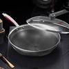 KÖBACH 304 Stainless Steel Double-Sided Honeycomb Wok Set