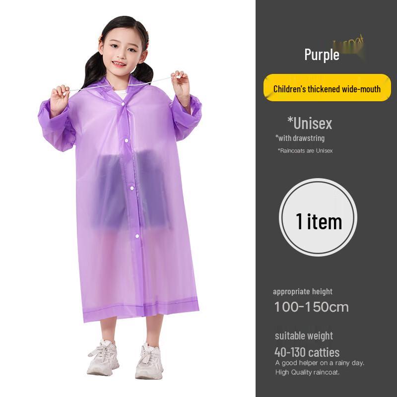 Children s Disposable Thickened Travel Rain Poncho