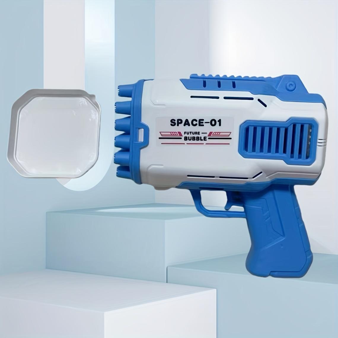 

32-Hole Kids Bubble Machine, Colored Bubble Blow Gun for Parties, Beaches and Pools - Battery and Solution Free