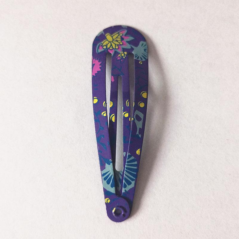 Trendy Kids' Hair Accessories: Cute Animal Metal Hair Clips & Waterdrop Print Crown Side Pins