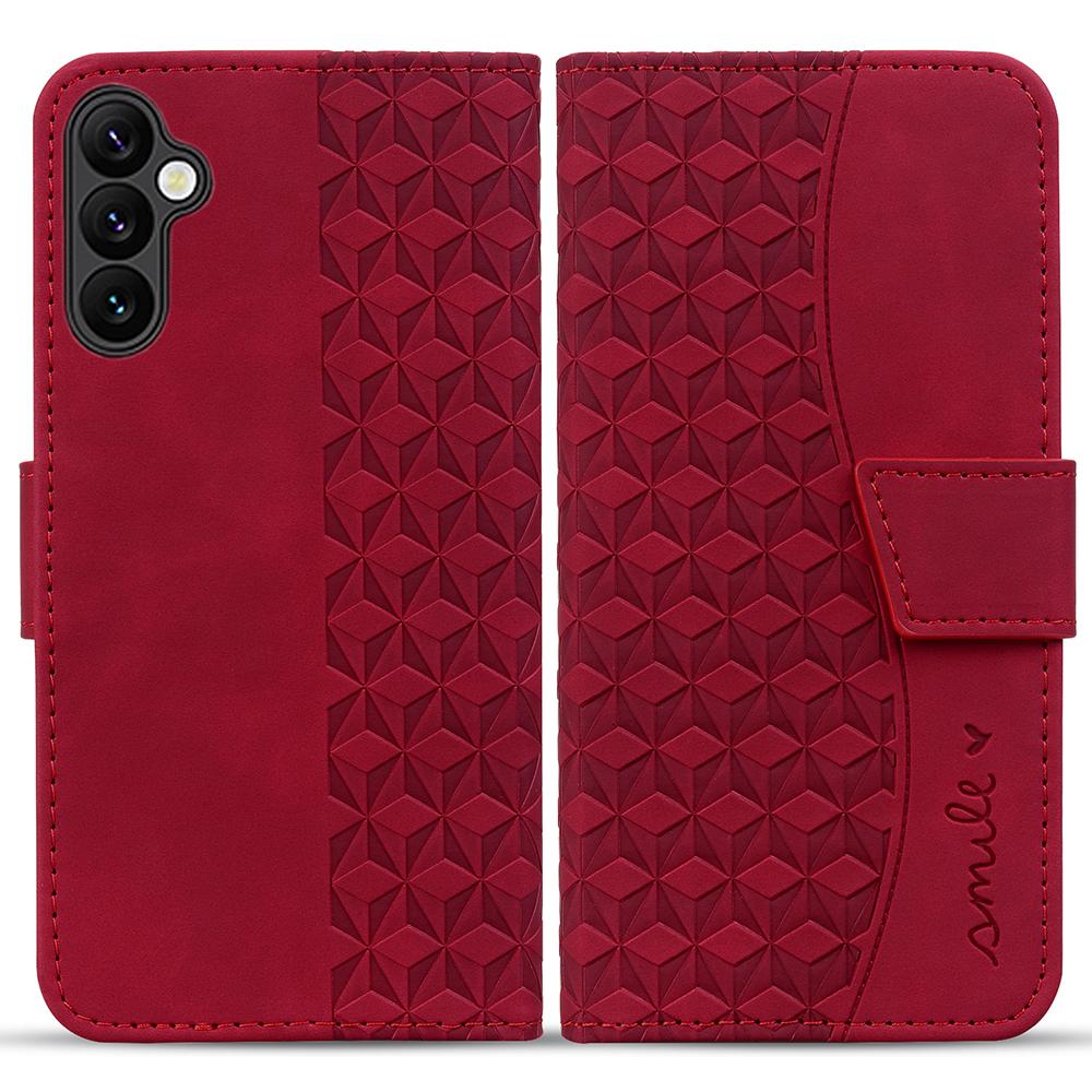 For Samsung Galaxy S24 FE Case Rhombus Pattern Leather Wallet Phone Cover