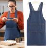Men Women Daily Work Apron Front Pocket Adjustable Straps For Women Men