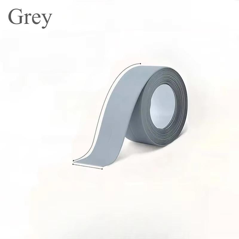1PC 1M/39.37in Waterproof Sealing Tape For Bathroom Kitchen Home House PVC Water Proof Seal Strip Self Adhesive Wall Sticker