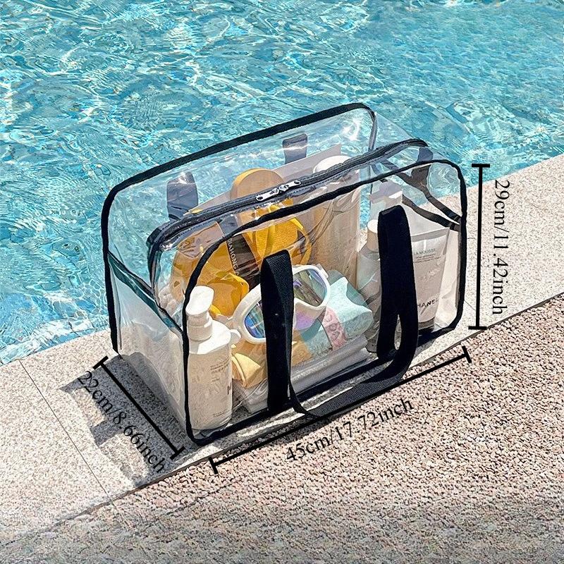 1PC Makeup Bag Large Capacity Portable Transparent Swimming Waterproof Storage for Clothes Travel Essentials Beach Organizer Bag