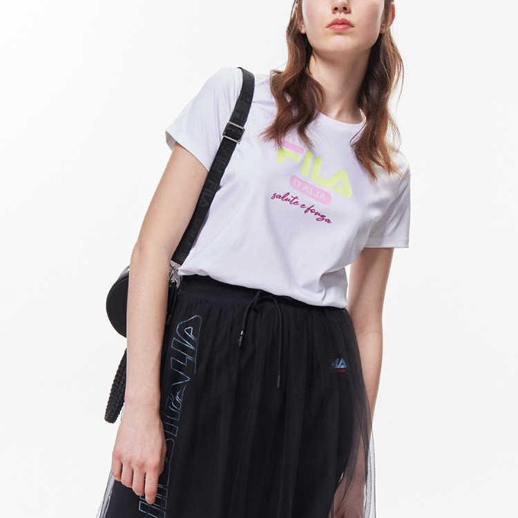 New FILA T Shirts Women's White F11W128154F-WT