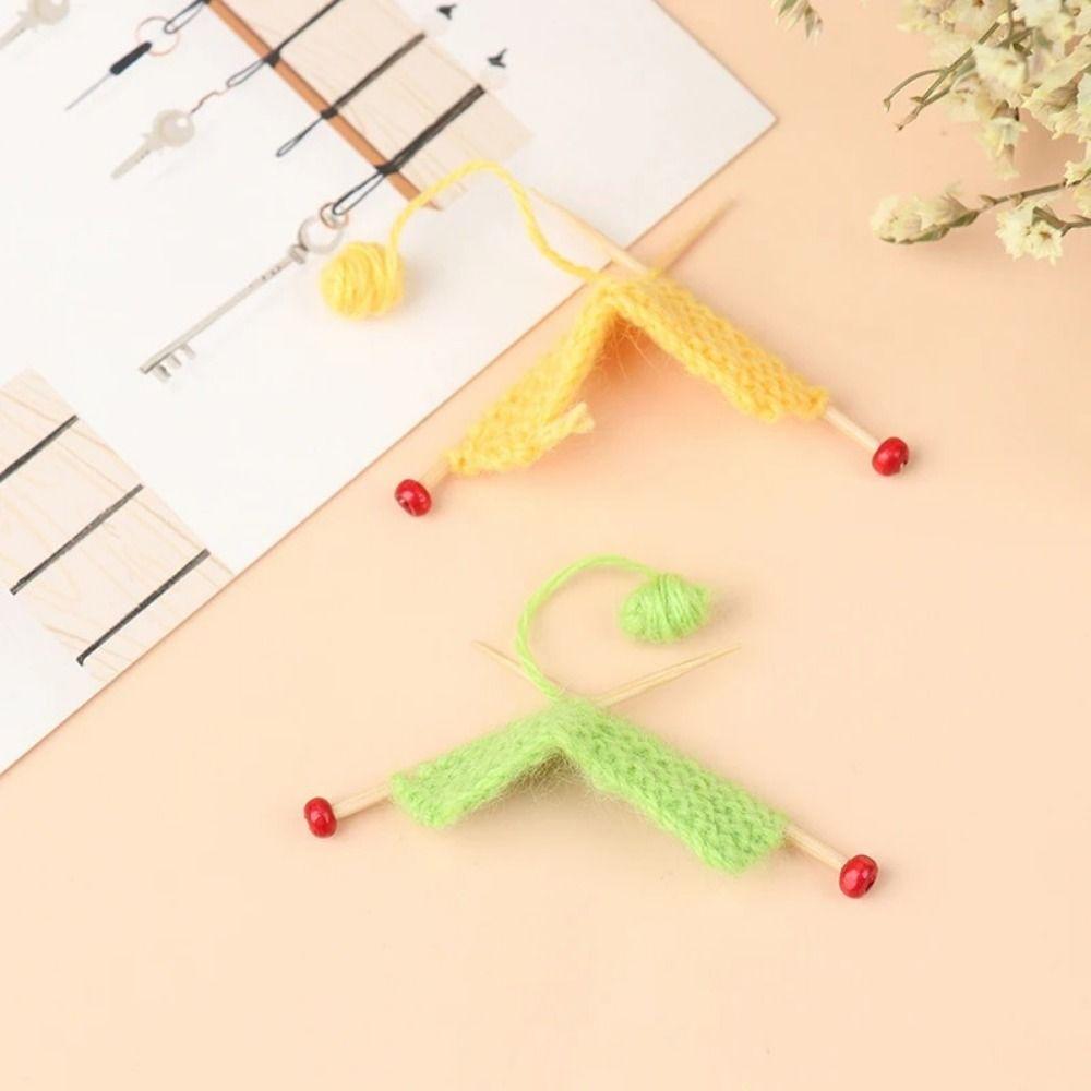 Thick Thread Dollhouse Miniature Handmade Knitted Imitation Mini Knitted Sweater  1:12 Dollhouse