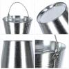KADAX Bucket Garden Bucket Galvanized Metal 15 L