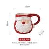 Nordic Christmas Tableware Set, Santa Embossed Ceramic Plates Bowls, Stitched Sealing Canister Collection