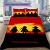 Red Dead Redemption Pattern Bedding,Quilt Set Quilt Cover Pillowcase Home Birthday Gift (1*duvet Cover+2*pillowcase,without core)SSJT0917213