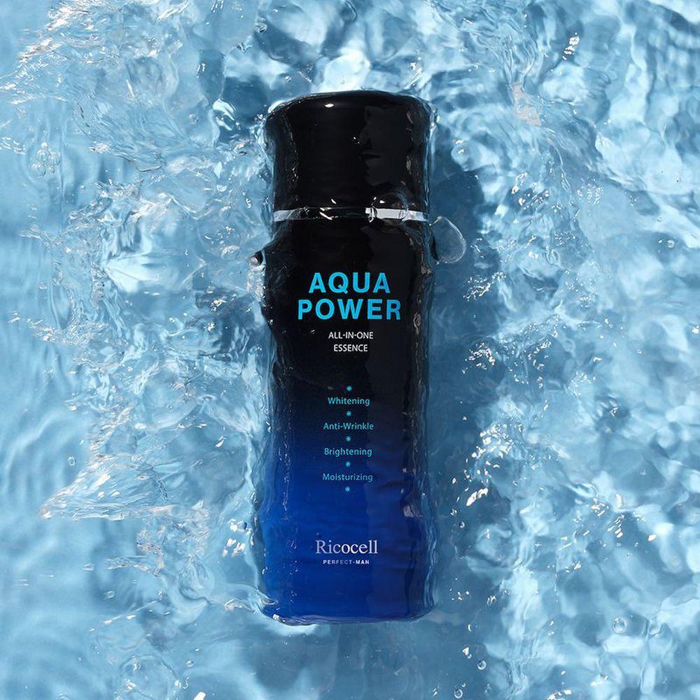 Ricocell Perfect Men Aqua Power All-in-One Essence 150ml+Whitening Tone-up All-in-one Cream 150ML