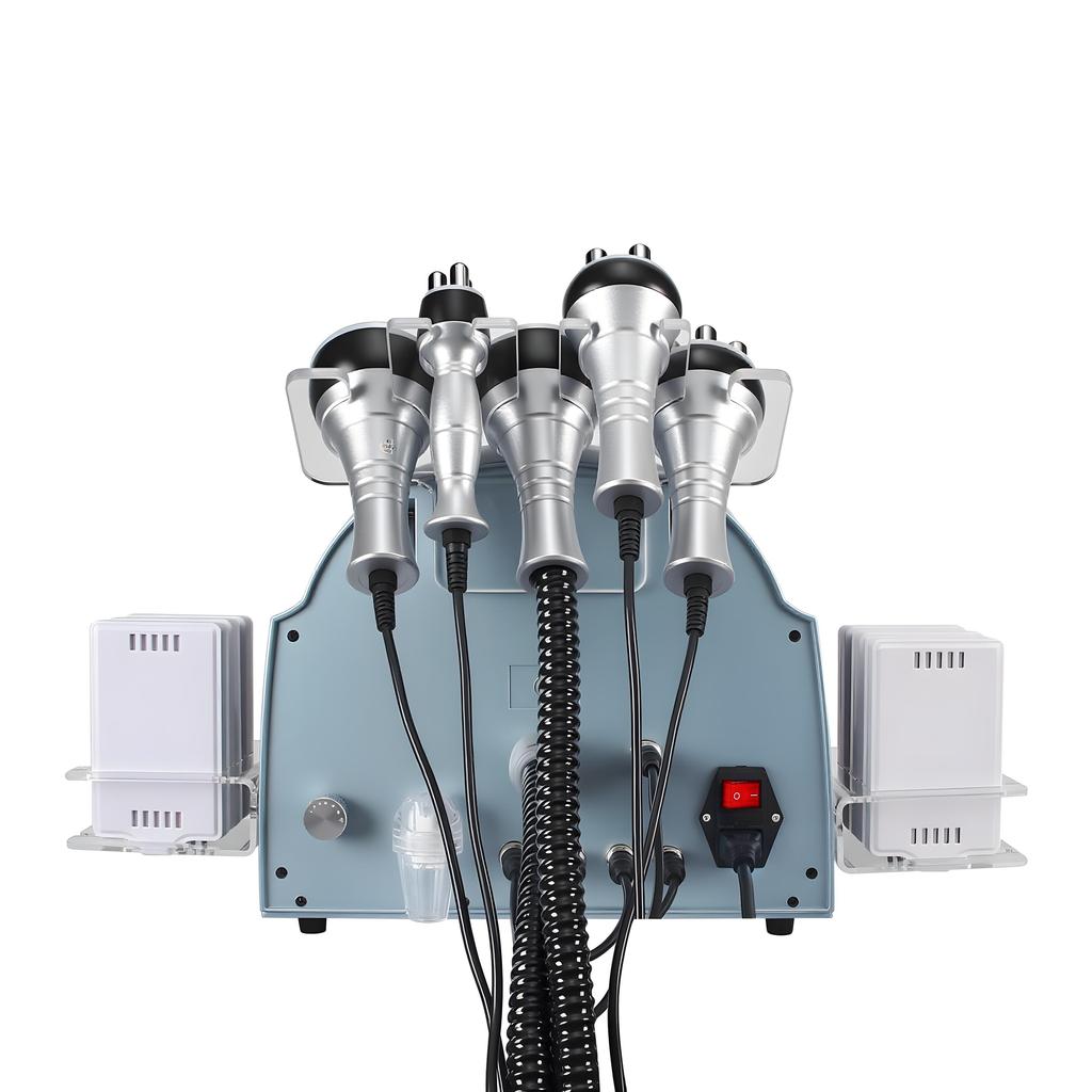 6-in-1 40kHz Cavitation 0.5MHz RF Vacuum 110V-220V Body Contouring Touchscreen Air Cooled Easy Operation