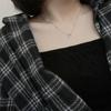 Diamond Triangle Necklace Lesbian Niche Temperament Clavicle Chain