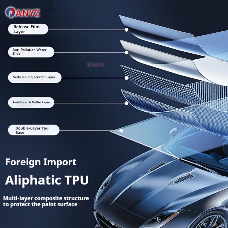 TPU Protective Interior Film for Mercedes Benz MB A-Class W177 2024 2025 Car Center Console Transparent Anti-scratch Repair