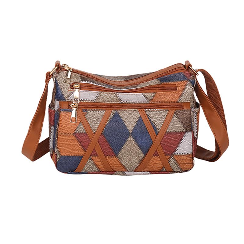 

Сумка через плечо из ПУ, цветная сумка для матери, женская сумка через плечо кофейный