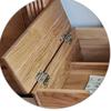 2Pcs Cabinet Door Hinge Luggage Jewelry Wood Boxes Antique Hinges Three-Folding Hinges Home Furniture Decors Hardware