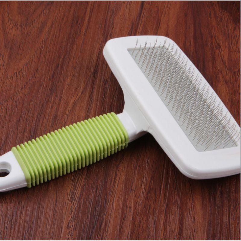 

Pet Comb Large Small Size Non-Slip Band Protective Head Comb Dog Steel Needle Comb Pet Supplies Trumpet