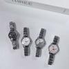Brushed Pattern Niche Steel Belt Watch Girl Classic Simple Niche Design Texture Steel Belt Korean Quartz Watch Woman