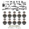 DIY WK2 Infanterie Sanitäter Soldat Motorrad Sowjetische US-Armee Militär Waffe Waffen Baustein Ziegel Kinder Kind Geschenke Spielzeug