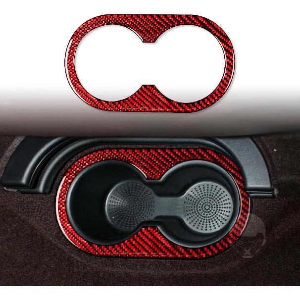 Red Carbon Fiber Dashboard trument Speedometer Tachometer Frame Panel Cover Car Interior Compatible with Dodge Ram 1500/2500/3500 2013 2014 2015 2016
