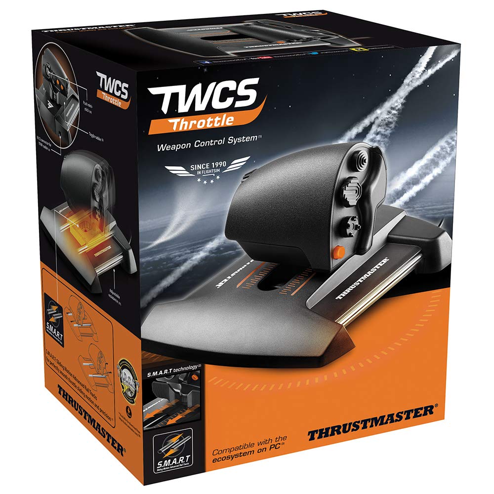 Thrustmaster TWCS Throttle for PC Flight Simulators and Warranty Joysticks, 1-Year Manufacturer's