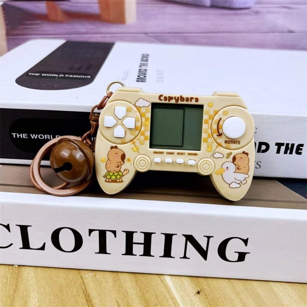 Game Controller Capybara Keychain Electronic Game Console Pendant Mini Game Keychain  Small Gifts