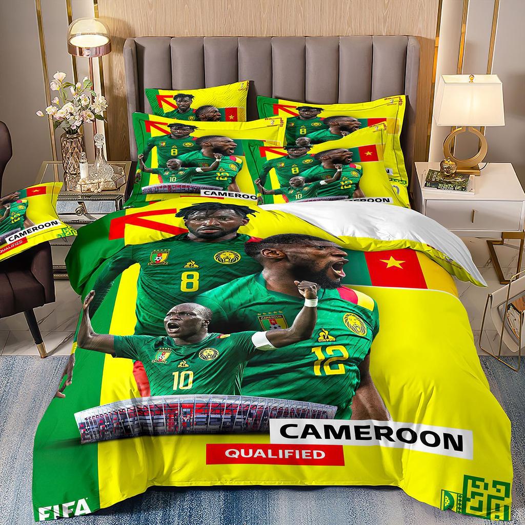 Home Textile Quilt Set Four-Piece World Cup Football 3D Printing Three-Piece Bedding