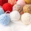 50 Stück Handgewickelte Weihnachts-Garnkugel Wollkugel Weihnachtsbaumschmuck Hängeanhänger Navidad