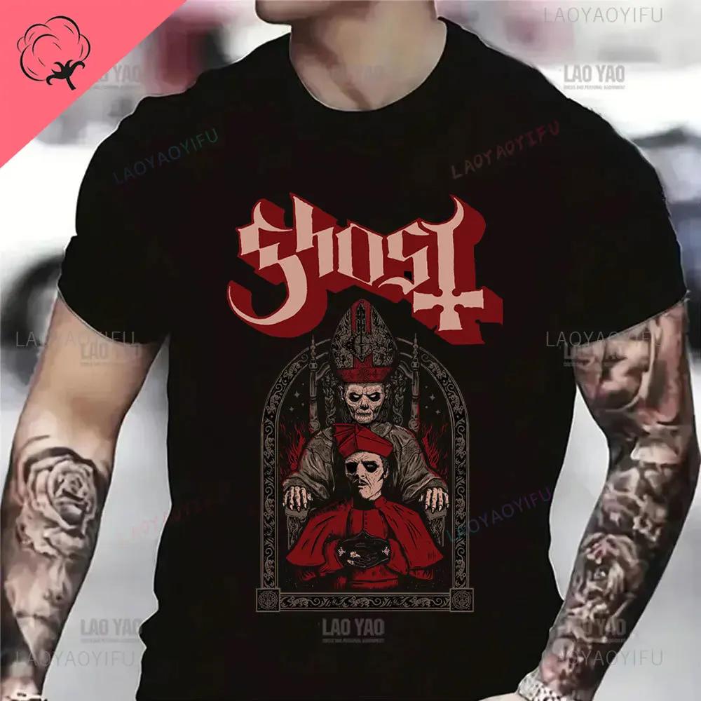 Ghost Bc - Prequelle Heavy Metal Band Casual Cotton Tshirt Printed Mens Clothes Vintage Fashion Streetwear Harajuku Top Tee