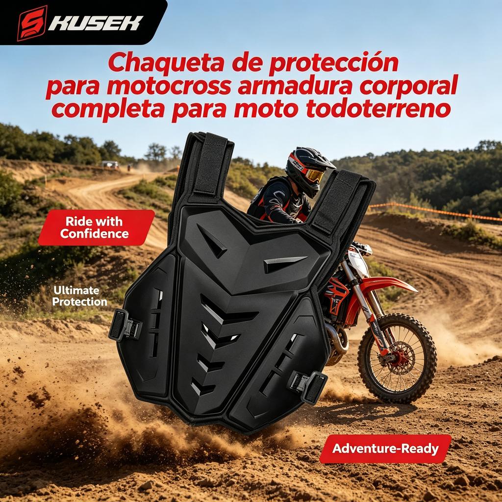 Chaqueta de protección para motocross armadura corporal completa para moto todoterreno