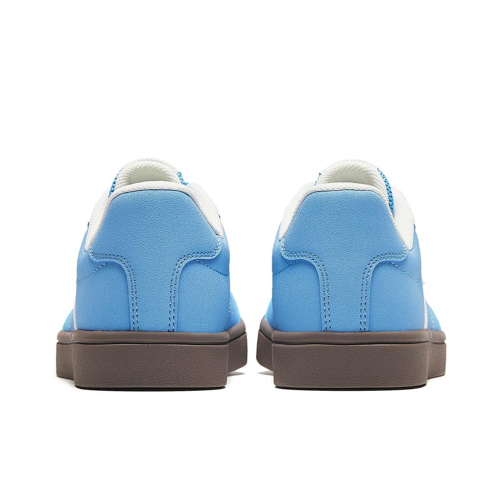 Anta Vitality Classic Retro Campus Life Fashion Versatile Minimalist Low-Top Skate Shoes Women Sneaker Light-Blue Ivory-White 922618099-6