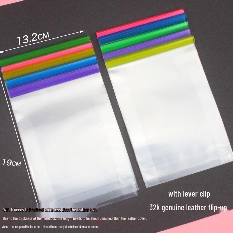 Transparent Waterproof Flip Notebook Cover - Vertical and Horizontal Protection, Thickened for Durability