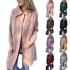 Women's New Arrival Casual Color Single-Breasted Wool Coat for Fall Winter