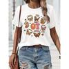 Graphic Print T-shirt, Short Sleeve Crew Neck Casual Top for Summer & Spring, Women's Clothing