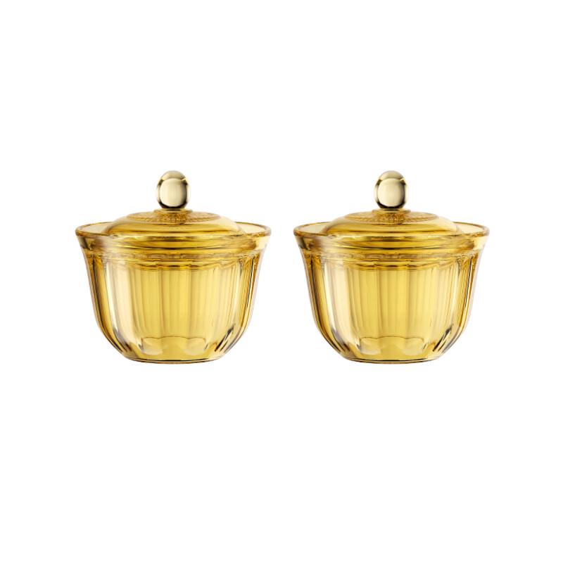 Clara Crystal Glass Double Boiler Stew Pot Set