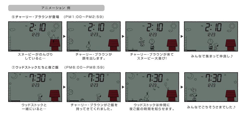 RHYTHM Snoopy Wecker, Digitaler Wecker mit Kalenderfunktion, Weiß, 8RDA79MS03, 10 x 16,2 x 4,5 cm