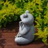 Frog Ornament Resin Material Wealth Luck Symbol Bionic Design Figure Frog Dog Meditation Ornament Indoor Outdoor Decor