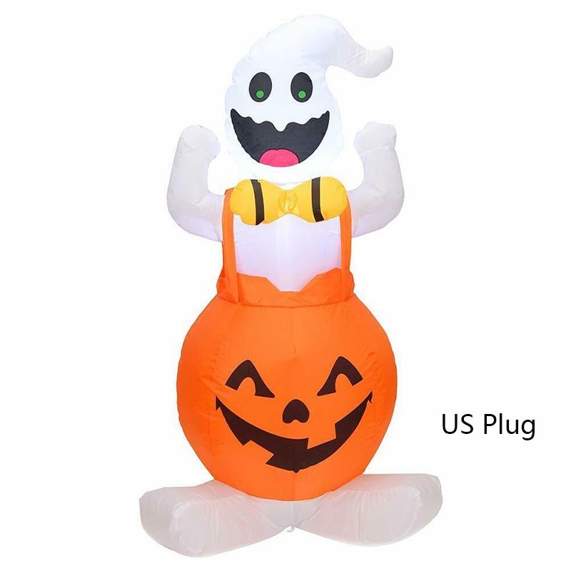 Blow Inflatable Halloween In Pumpkin Up Outdoor Yard Halloween Led Lights Decor
