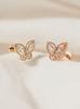 Minimal Piercing 14K Internal Crystal 3D Butterfly Labret Piercing