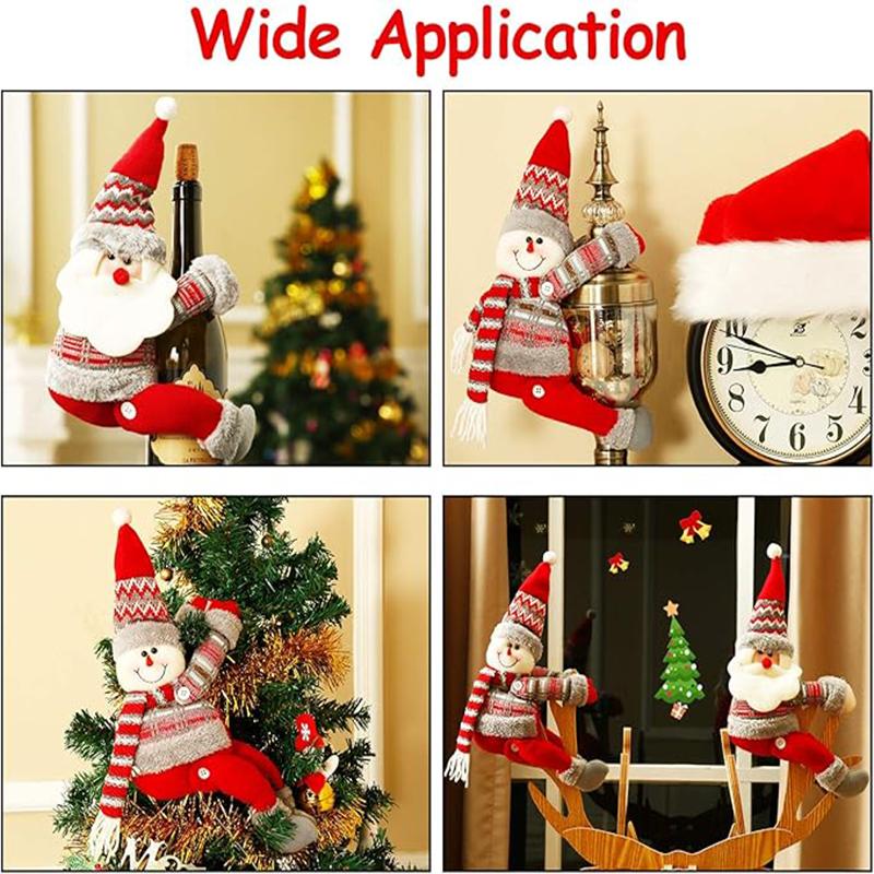 New Year 2026 Christmas Curtain Buckles Christmas Decorations Home Curtains Decorative Buttons Cartoon Doll Clasps