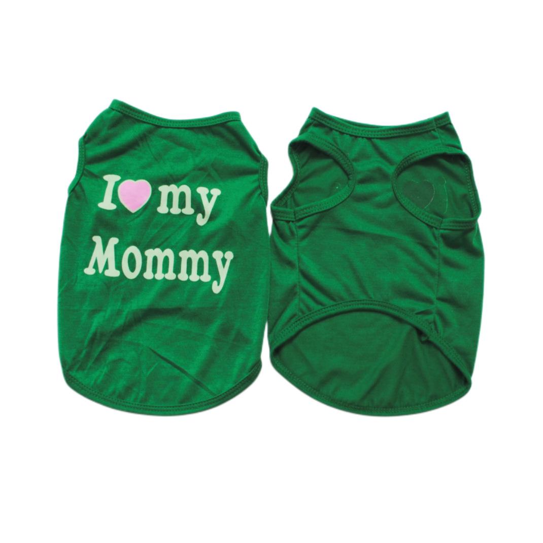 

Pet Puppy Clothes, Vest, Classic Style Love Dad Love Mom, A Variety of Colors Trendy L